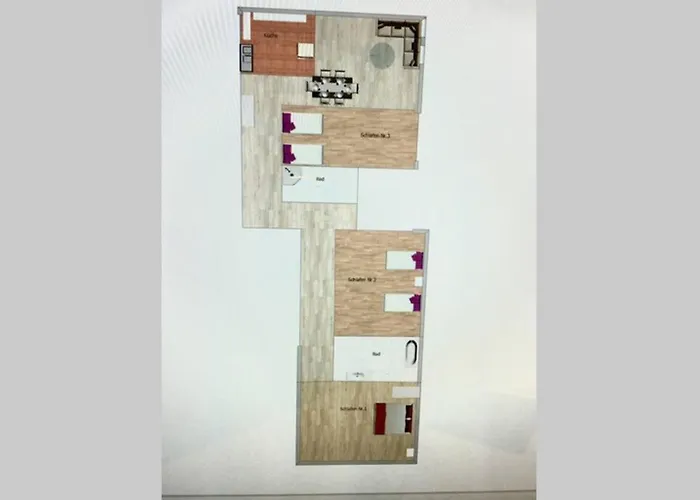 120 Qm -3 Schlafzimmer-2 Baeder- Fuer 7 Gaeste 아파트